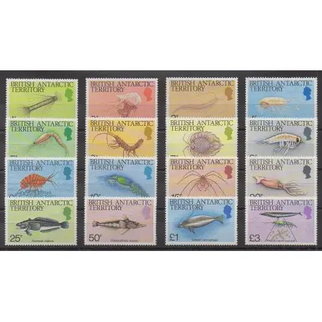 Grande-Bretagne - Territoire antarctique - 1984 - No 128/143 - Vie marine Seulement Aujourd’hui