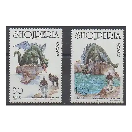Albanie - 1997 - No 2384/2385 - Littérature - Europa Prix Réduit