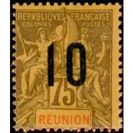 Timbre de collection Reunion - 079 Livraison Mondiale