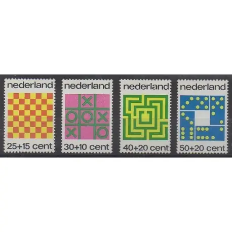 Pays-Bas - 1973 - No 990/993 - Échecs Gros Lot