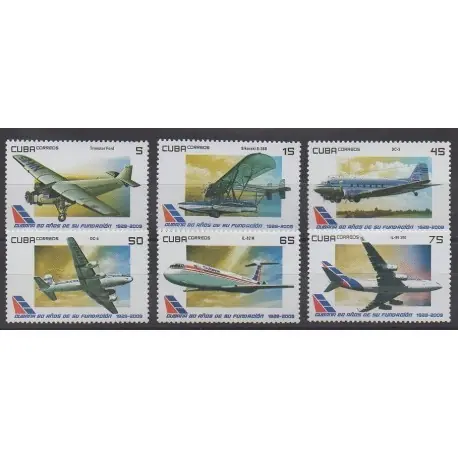 Petit Prix Cub. - 2009 - No 4750/4755 - Aviation