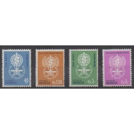 Indonésie - 1962 - No 279/282 - Santé ou Croix-Rouge Vente Directe