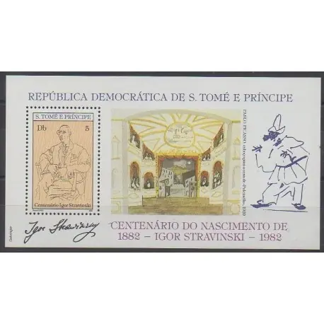 Bon Plan Saint-Thomas et Prince - 1982 - No BF Igor Stravinski - Musique