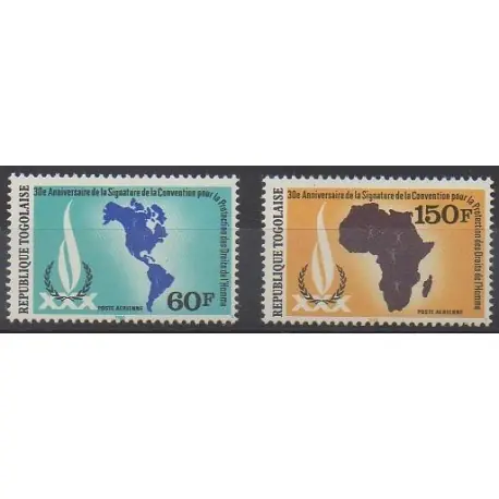 Gros Lot Togo - 1980 - No PA434/PA435 - Droits de l'Homme