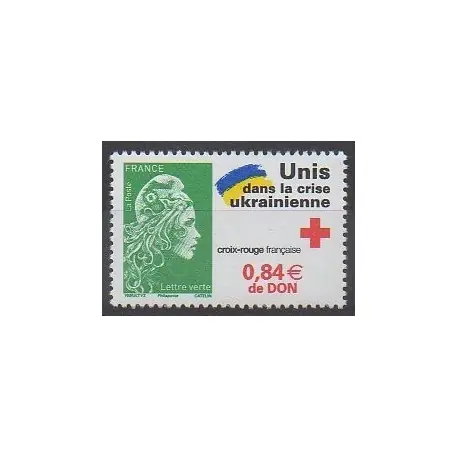 Promotion France - Poste - 2022 - No 5594 - Santé ou Croix-Rouge