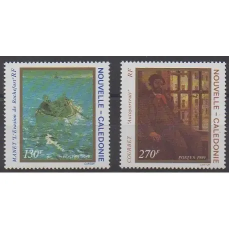 Nouvelle-Calédonie - 1989 - No 585/586 - Peinture Marque