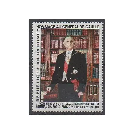 Vente Flash Dahomey - 1967 - No PA66 - De Gaulle