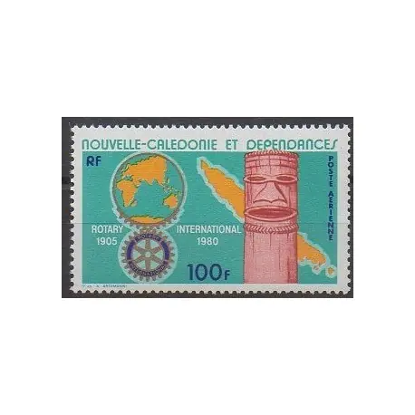 Nouvelle-Calédonie - Poste aérienne - 1980 - No PA201 - Rotary ou Lions club Fait Main