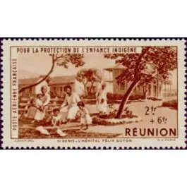 Timbre de collection Reunion - Poste Arienne 08 Remise