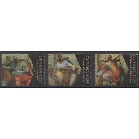 Prix Bas Guyana - 2012 - No 6260/6262 - Peinture