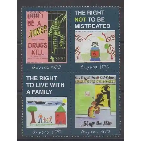 Guyana - 2010 - No 6030/6033 - Dessins d'enfants Top Vente