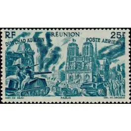 Timbre de collection Reunion - Poste Arienne 40 Édition Limitée