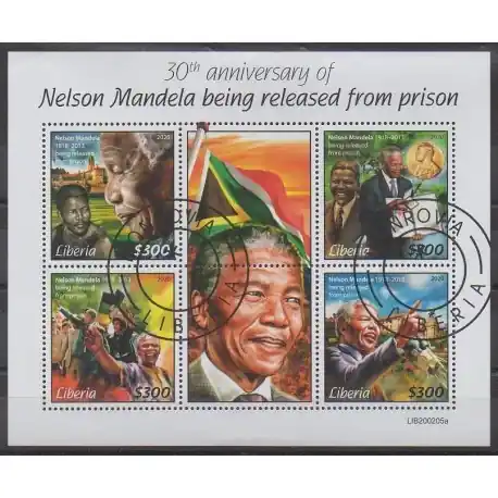 Liberia - 2020 - No 6284/6288 - Célébrités - Oblitérés Super Prix