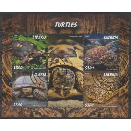 Liberia - 2020 - No 6349/6352 - Tortues - Oblitérés Nouvel Arrivage
