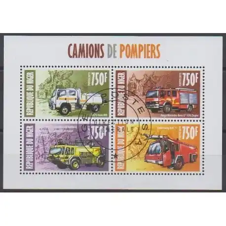 Offre Spéciale Niger - 2013 - No 1909/1912 - Pompiers - Oblitérés