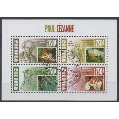 Niger - 2013 - No 1941/1944 - Peinture - Oblitérés Produit De Marque