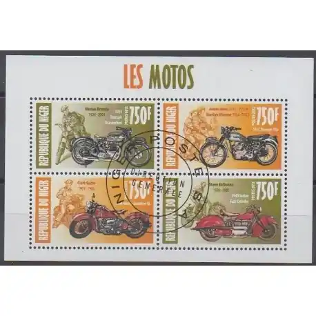 Niger - 2013 - No 1929/1932 - Motos - Oblitérés Authentique