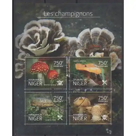 Niger - 2014 - No 2673/2676 - Champignons - Oblitérés Populaire