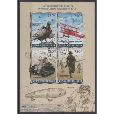 Offre Spéciale Niger - 2014 - No 2263/2266 - Première Guerre Mondiale - Oblitérés