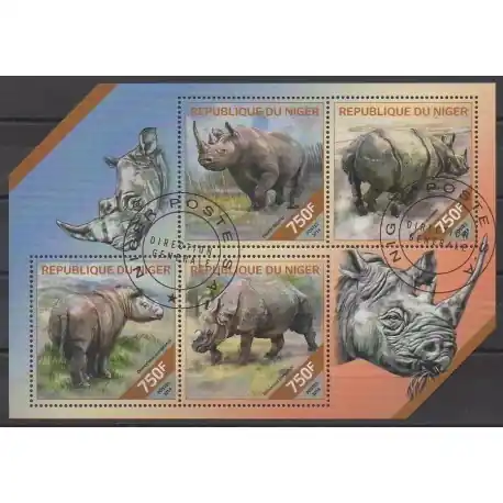 Prix Bas Niger - 2014 - No 2343/2346 - Mammifères - Oblitérés