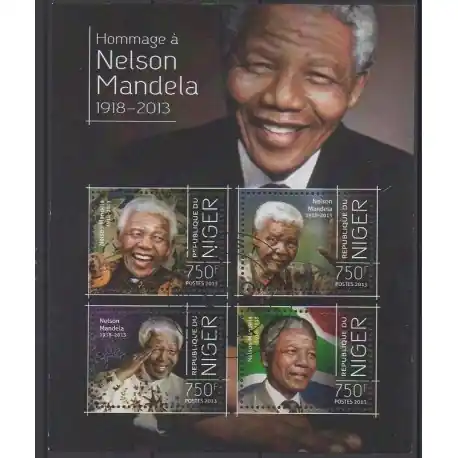 Niger - 2013 - No 2187/2190 - Célébrités - Oblitérés Marque