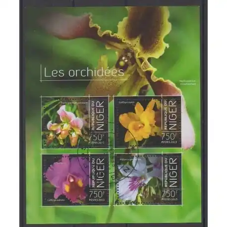 Niger - 2013 - No 2167/2170 - Orchidées - Oblitérés Meilleur Prix