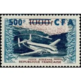 Timbre de collection Reunion - Poste Arienne 55 Marque