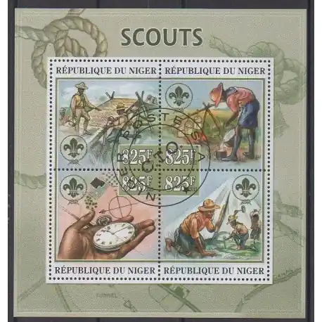 Marque Niger - 2013 - No 1869/1872 - Scoutisme - Oblitérés