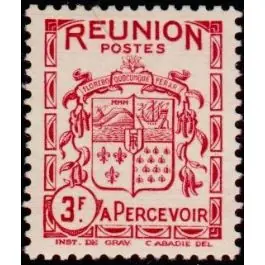 Jusqu’à Épuisement Des Stocks Timbre de collection Reunion - Taxe 25