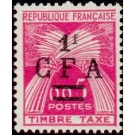 Timbre de collection Reunion - Taxe 45 En Vogue