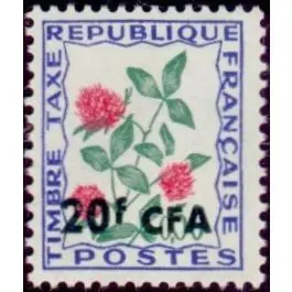 Timbre de collection Reunion - Taxe 52 Prix Bas