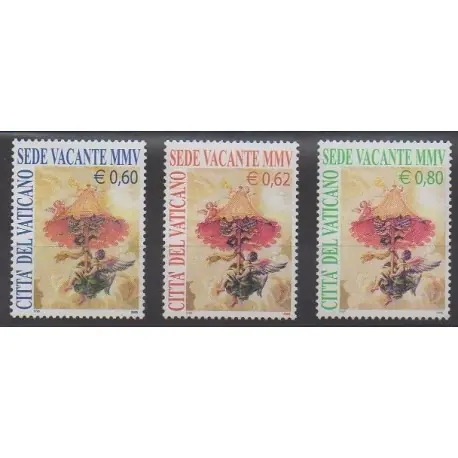 Livraison Mondiale Vatican - 2005 - No 1374/1376 - Religion