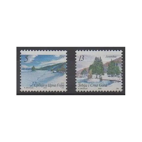 Yougoslavie (Serbie et Monténégro) - 2005 - No 3102/3103 - Sites Meilleure Qualité