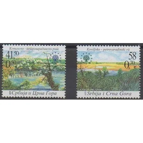 Promotion Saisonnière Yougoslavie (Serbie et Monténégro) - 2005 - No 3114/3115 - Environnement