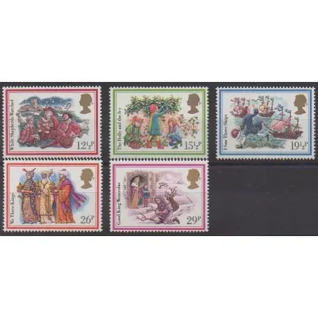 Grande-Bretagne - 1982 - No 1062/1066 - Noël Meilleur Choix