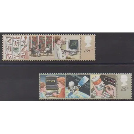 Grande-Bretagne - 1982 - No 1056/1057 - Sciences et Techniques Certifié