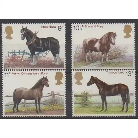Achetez Aujourd’hui Grande-Bretagne - 1978 - No 868/871 - Chevaux