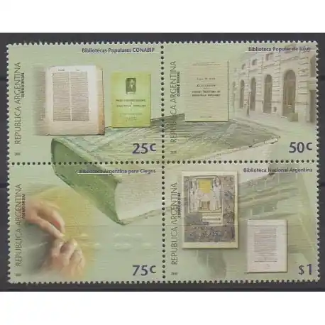 Argentine - 2000 - No 2163/2166 - Littérature Livraison Gratuite