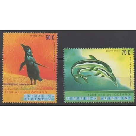 Prix Promo Argentine - 1999 - No 2077/2078 - Animaux - Environnement