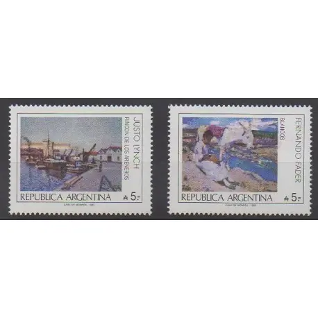 Argentine - 1989 - No 1658/1659 - Peinture Offre Spéciale