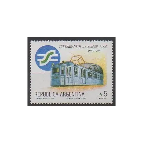 Argentine - 1988 - No 1654 - Transports Jusqu’à Épuisement Des Stocks