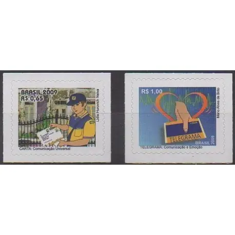 Brésil - 2009 - No 3049/3050 - Service postal Paiement Sécurisé