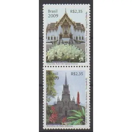 Offre Spéciale Brésil - 2009 - No 3052/3053 - Monuments