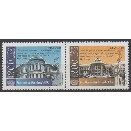 Brésil - 2008 - No 3005/3006 - Santé ou Croix-Rouge Nouvelle Collection