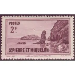 Retour Gratuit Timbre de collection Saint-Pierre et Miquelon - 0184