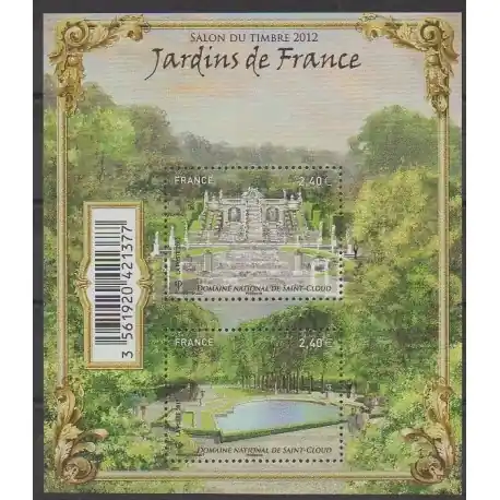 Meilleur Prix France - Blocs et feuillets - 2012 - No F4663 - Parcs et jardins