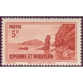 Timbre de collection Saint-Pierre et Miquelon - 0186 Authentique