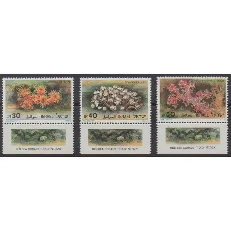 Israël - 1986 - No 970/972 - Vie marine Promotion