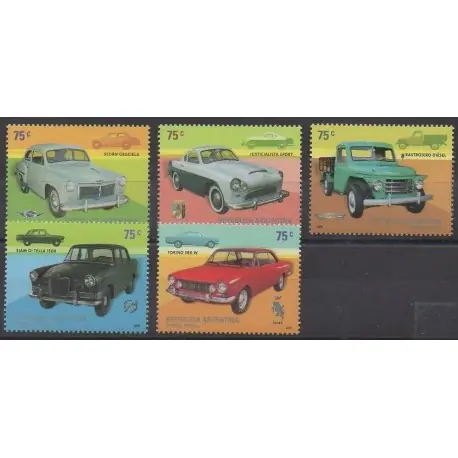 Argentine - 2005 - No 2513/2517 - Voitures Populaire