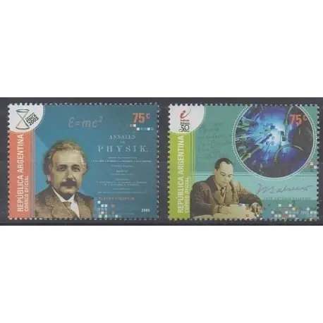 Argentine - 2005 - No 2519/2520 - Sciences et Techniques Dernier Modèle